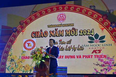 Bài phát biểu chúc mừng năm mới Giáp Thìn 2024 của Chủ tịch Uỷ ban nhân dân thành phố Kon Tum