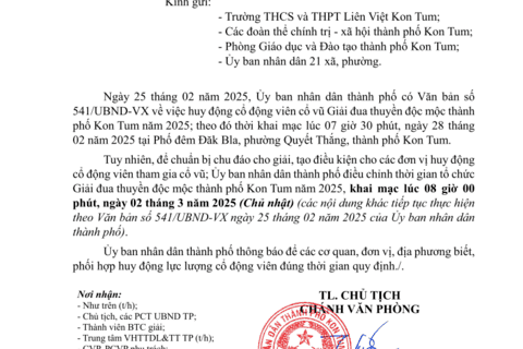 Điều chỉnh thời gian tổ chức Giải đua thuyền độc mộc thành phố Kon Tum năm 2025